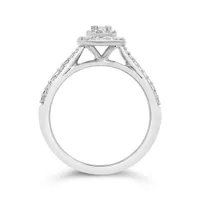 14K White Gold 0.50CTW Bridal Set