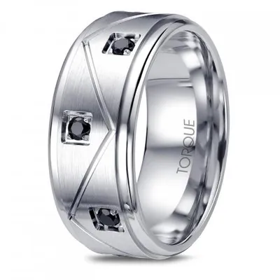 Men's 9mm Cobalt Black Sapphire Band