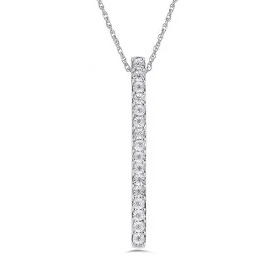 Sterling Silver Diamond Pendant