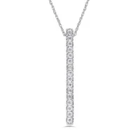 Sterling Silver Diamond Pendant