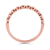 10K Rose Gold 0.16CTW Stackable Diamond Ring