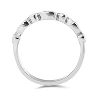 10K White Gold 0.10CTW Stackable Diamond Ring