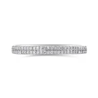 10K White Gold 0.12CTW Stackable Diamond Ring