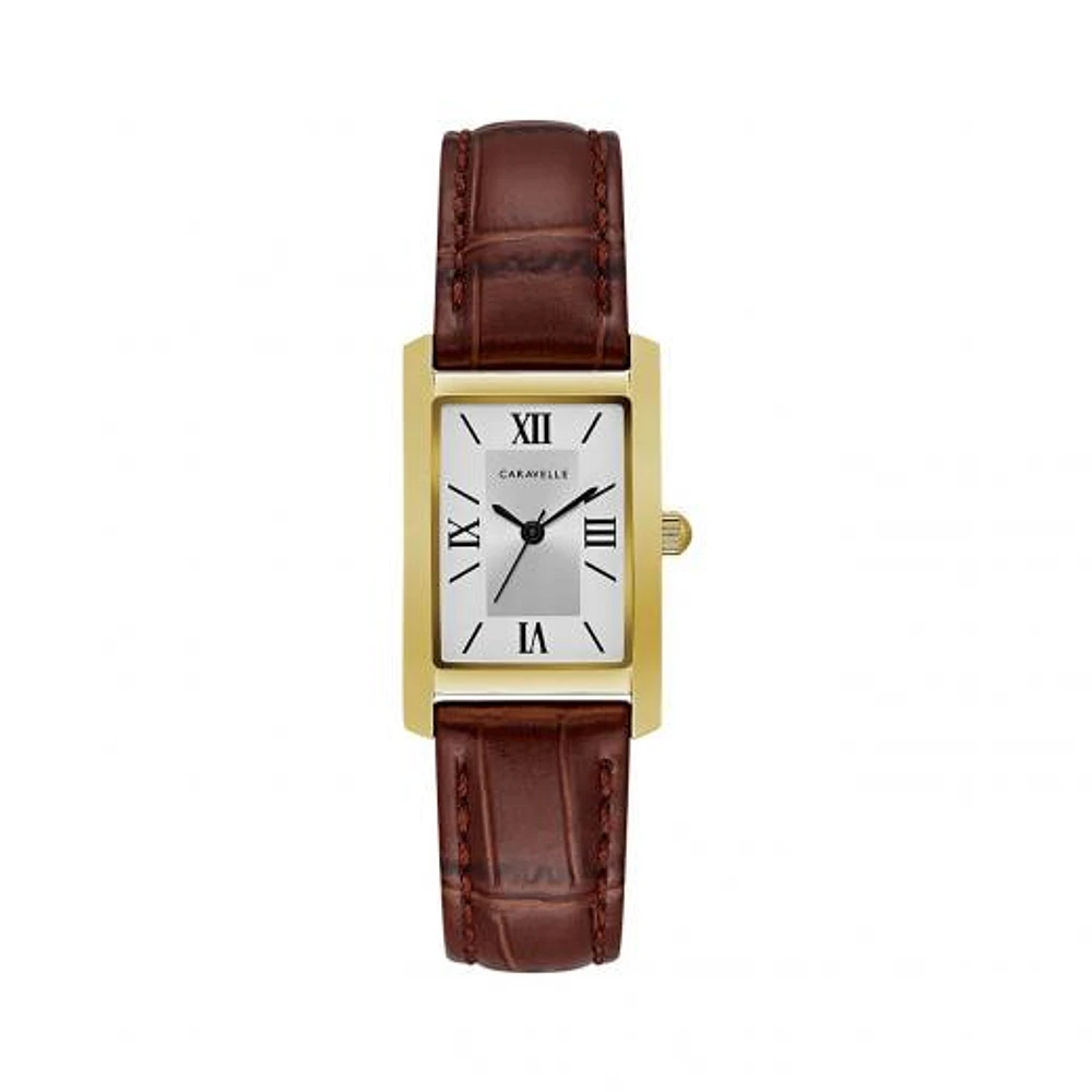 Caravelle Women's Leather Strap Watch
