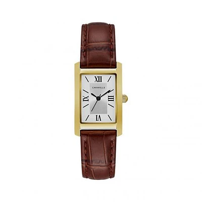Caravelle Women's Leather Strap Watch