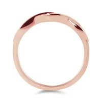 10K Rose Gold 0.05CTW Stackable Diamond Ring