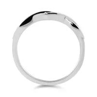 10K White Gold 0.05CTW Stackable Diamond Ring