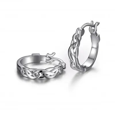 Elle "Infinity" 14mm / 17mm Hoop Earrings