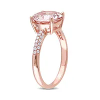 Julianna B 14K Rose Gold 0.20CTW Diamond & Morganite Ring