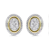 Sterling Silver & 10K Yellow Gold 0.06CTW 3 Piece Set