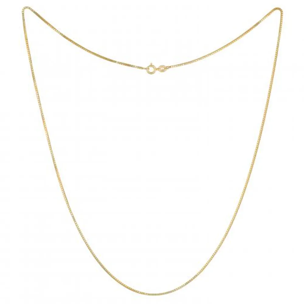 10K Yellow Gold 18" Box Link Chain