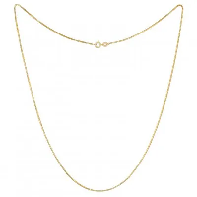 10K Yellow Gold 18" Box Link Chain