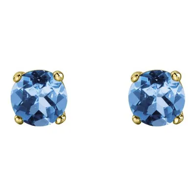 10K Gold Topaz Stud Earrings