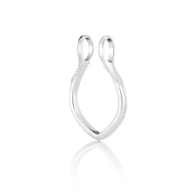 Sterling Silver Milgrain Petite Droplet