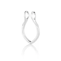 Sterling Silver Milgrain Petite Droplet