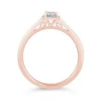 Glacier Fire 14K Rose Gold 0.35CTW Canadian Diamond Solitaire