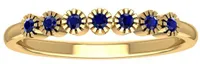 10K Yellow Gold Sapphire Stackable Ring