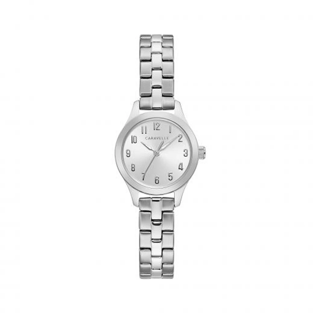 Caravelle Women's Stainless Steel Silver-Tone Dial Watch