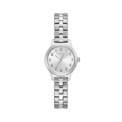 Caravelle Women's Stainless Steel Silver-Tone Dial Watch