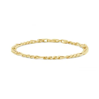 10K Yellow Gold 7.5" 4.5mm Figaro Bracelet