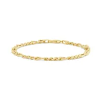 10K Yellow Gold 7.5" 4.5mm Figaro Bracelet