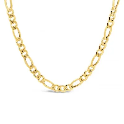 10K Yellow Gold 24" 4.5mm Figaro Chain