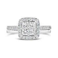 14K White Gold 1.00CTW Seamless Bridal Ring