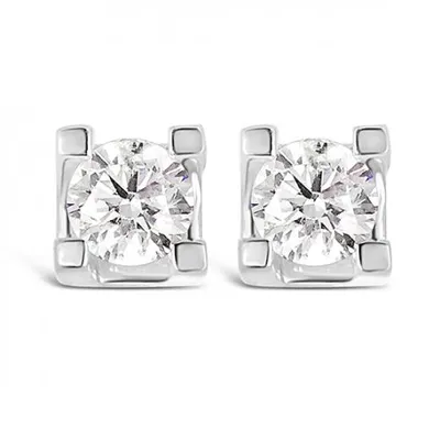 Glacier Fire 14K White Gold 0.50CTW Canadian Diamond Stud Earrings