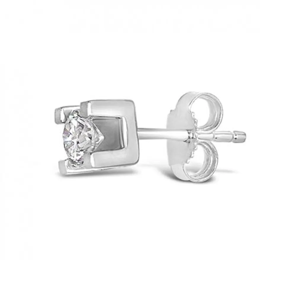 Glacier Fire 14K White Gold 0.50CTW Canadian Diamond Stud Earrings