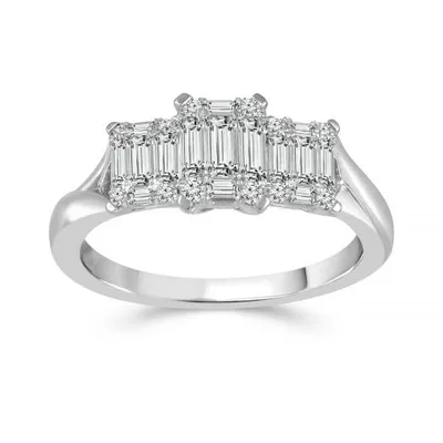 14K White Gold 0.50CTW Diamond Fashion Ring