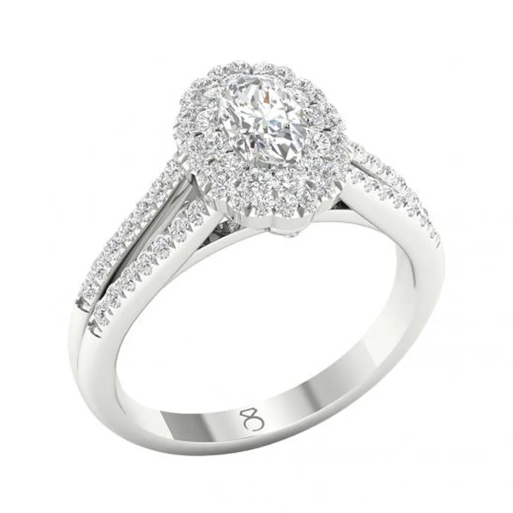 My Diamond Story 14K White Gold 1.00CTW Bridal Ring