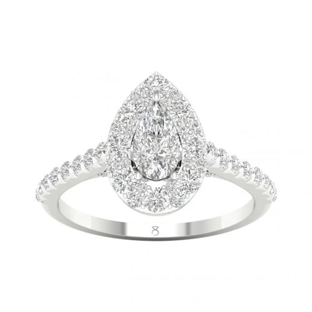 My Diamond Story 14K White Gold 1.20CTW Bridal Ring