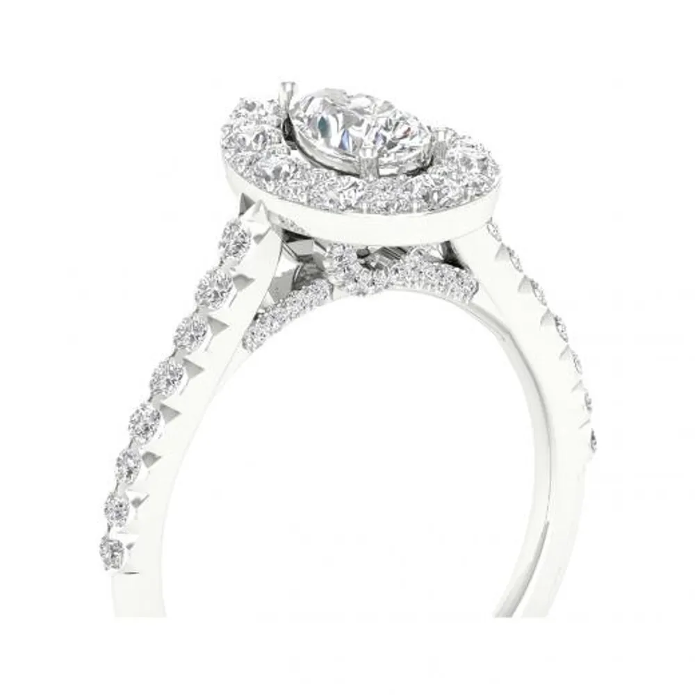 My Diamond Story 14K White Gold 1.20CTW Bridal Ring