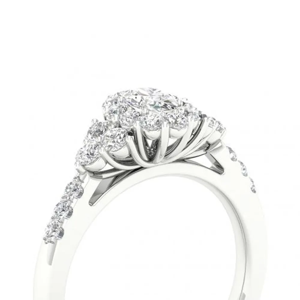 My Diamond Story 14K White Gold 0.80CTW Bridal Ring