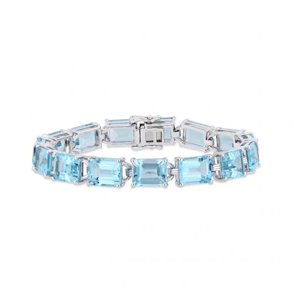 Julianna B Sterling Silver Blue Topaz Bracelet