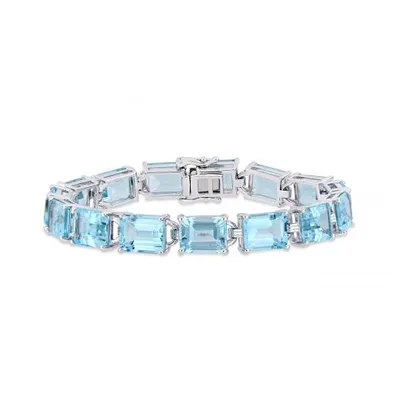 Julianna B Sterling Silver Blue Topaz Bracelet