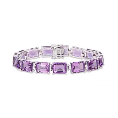 Julianna B Sterling Silver Amethyst Bracelet