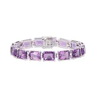 Julianna B Sterling Silver Amethyst Bracelet