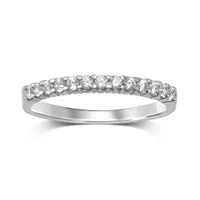 10K White Gold 0.25CTW Diamond Band