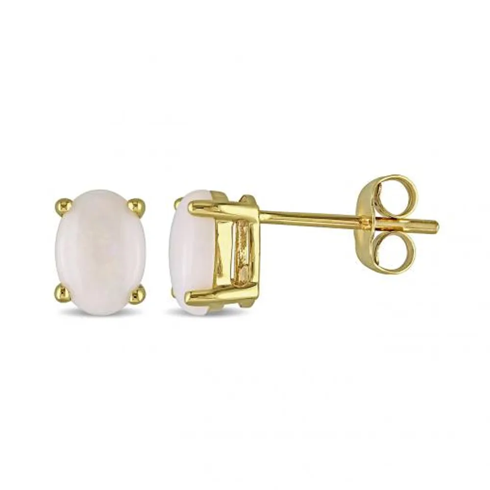 Julianna B 10K Yellow Gold Opal Earrings