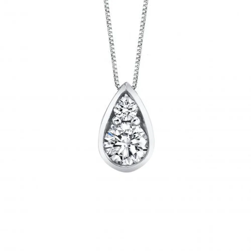 Sirena 10K White Gold 0.12CTW Diamond Pendant