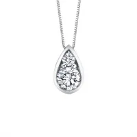 Sirena 10K White Gold 0.12CTW Diamond Pendant