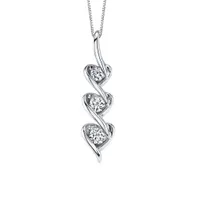 Sirena 10K White Gold 0.14CTW Pendant