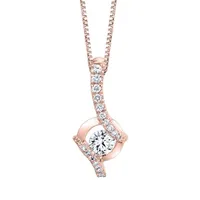 Sirena 10K Rose Gold 0.25CTW Pendant