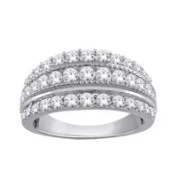 10K White Gold 1.00CTW Diamond Band