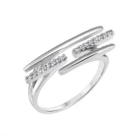 10K White Gold Diamond Fashion Ring