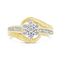 10K Yellow & White Gold 0.75CTW Fashion Ring