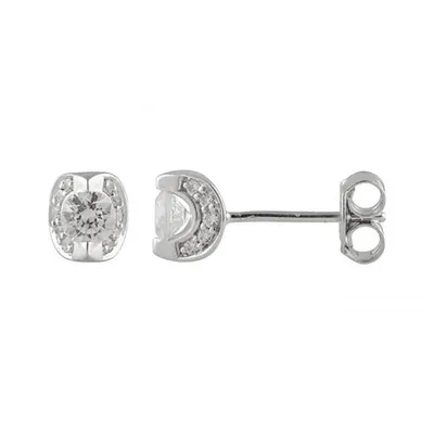 Glacier Fire 14K White Gold 0.40CTW Canadian Diamond Earrings