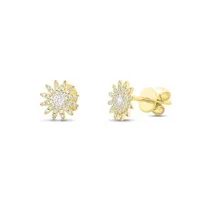 14K Yellow Gold 0.24CTW Diamond Stud Earrings