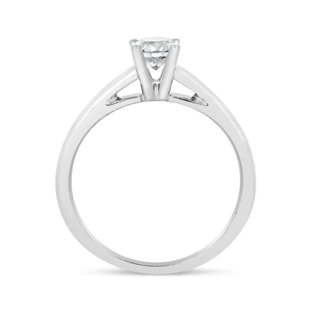 Glacier Fire 14K White Gold Canadian 0.50CT Diamond Solitaire Ring